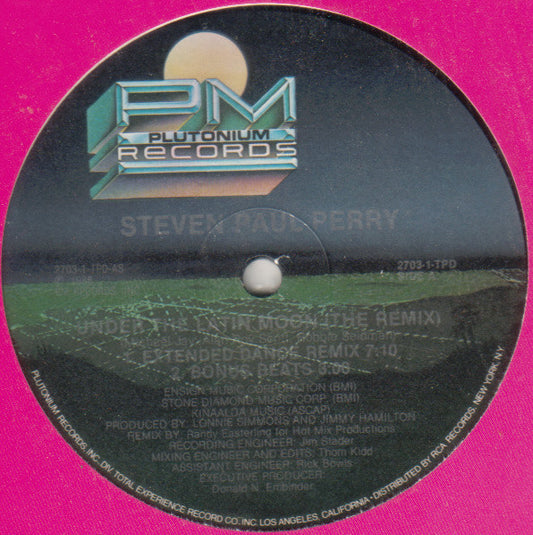 Steven Paul-Perry : Under The Latin Moon (The Remix) (12")
