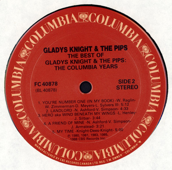 Gladys Knight & The Pips* : The Best Of Gladys Knight & The Pips (The Columbia Years) (LP, Comp)