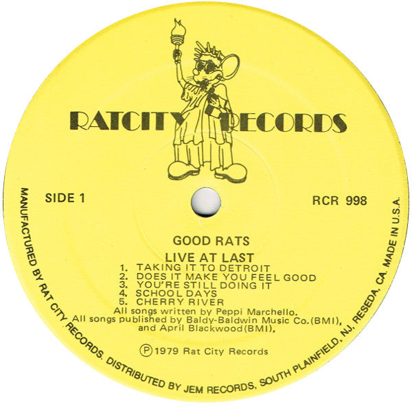 Good Rats : Live At Last (2xLP, Album, Yel)