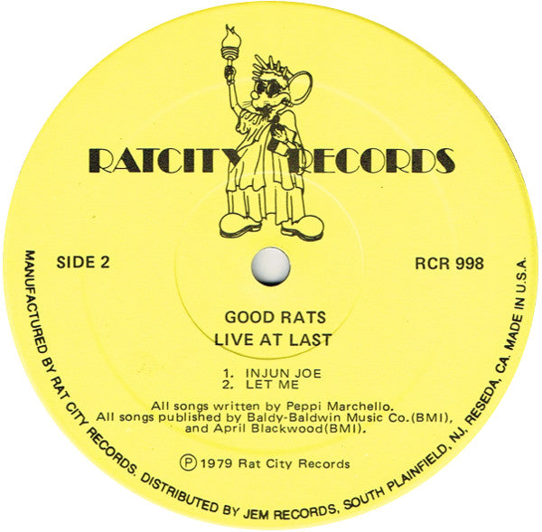 Good Rats : Live At Last (2xLP, Album, Yel)