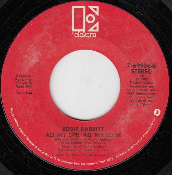 Eddie Rabbitt With Crystal Gayle : You And I / All My Life All My Love (7", Single, Styrene, All)