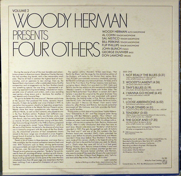 Woody Herman : Presents Volume 2 ...Four Others (LP, Album)