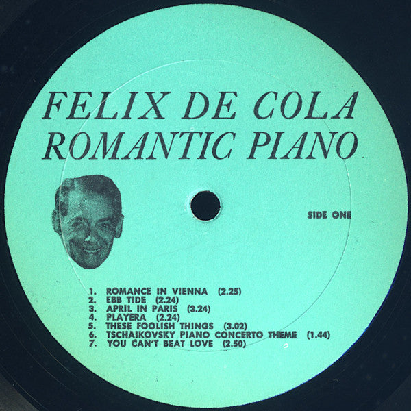 Felix De Cola : Romantic Piano (LP, Album)