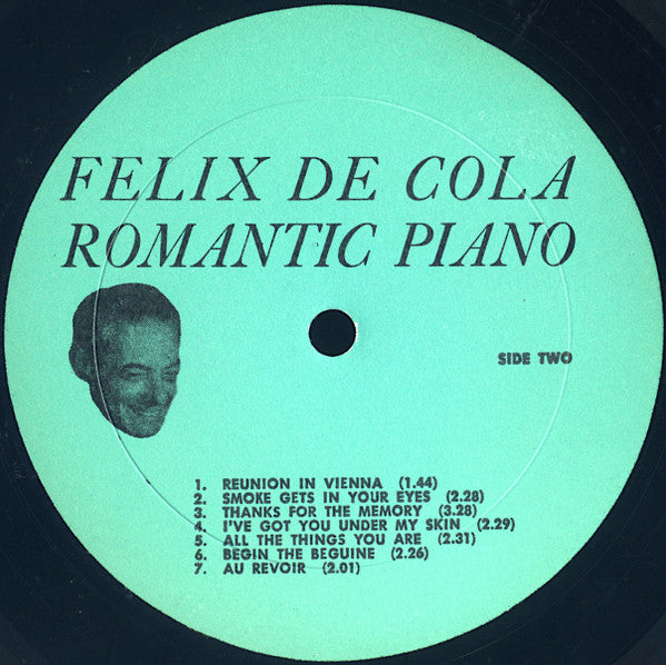 Felix De Cola : Romantic Piano (LP, Album)