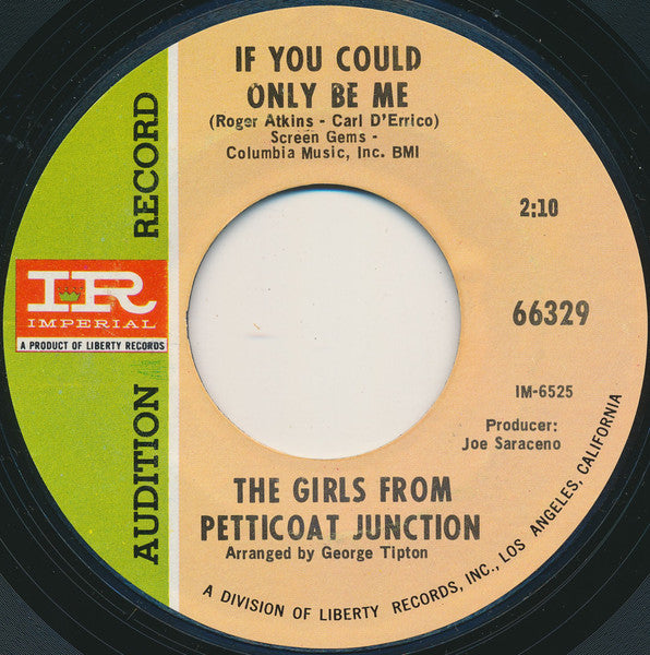 The Girls From Petticoat Junction : I'm So Glad That You Found Me (7", Advance, Promo, Styrene, She)