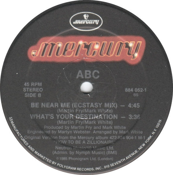 ABC : Be Near Me (12", 53 )