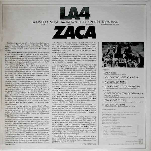 LA4 : Zaca (LP, Album)