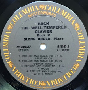 Johann Sebastian Bach / Glenn Gould : The Well-Tempered Clavier, Book 2 Preludes And Fugues 17 - 24 (LP)