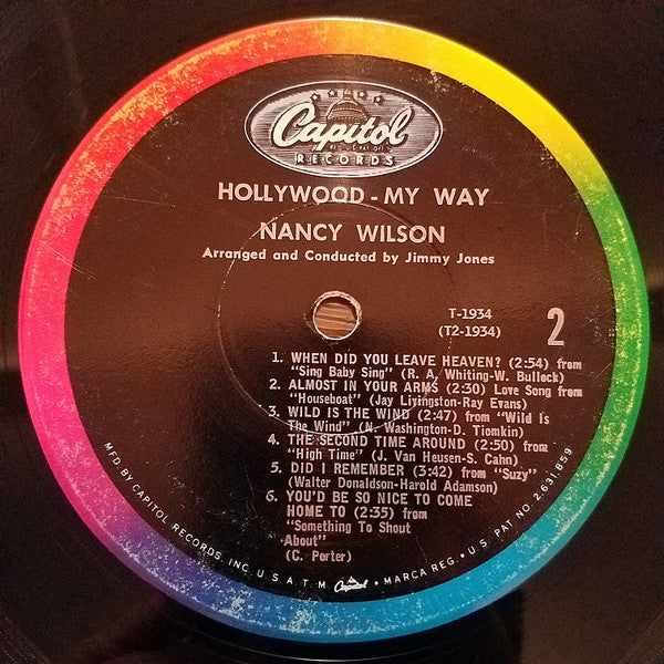 Nancy Wilson : Hollywood My Way (LP, Album, Mono)