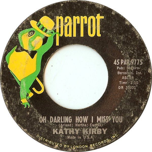 Kathy Kirby : Oh Darling How I Miss You (7", Single, Ter)