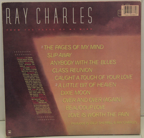 Ray Charles : From The Pages Of My Mind (LP, Album)