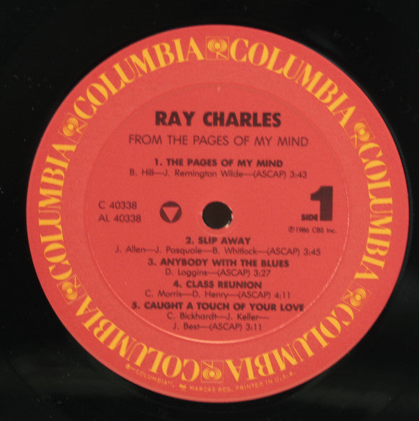 Ray Charles : From The Pages Of My Mind (LP, Album)