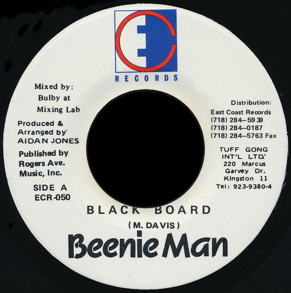 Beenie Man : Black Board (7")