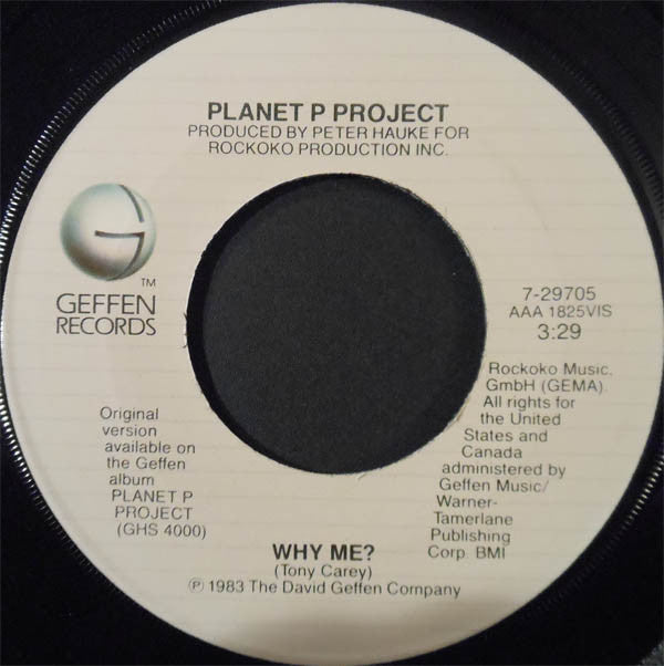 Planet P* : Why Me? (7", Jac)