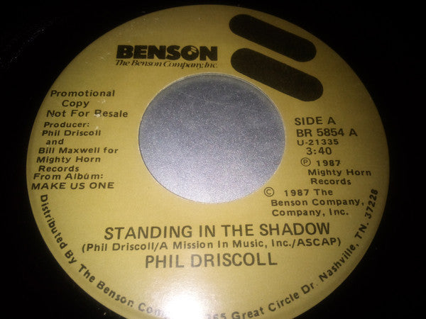 Phil Driscoll : Standing In The Shadow / Holy, Holy, Holy (7", Single, Promo)