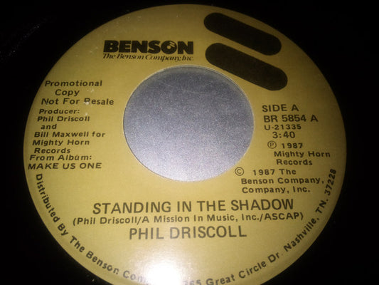 Phil Driscoll : Standing In The Shadow / Holy, Holy, Holy (7", Single, Promo)