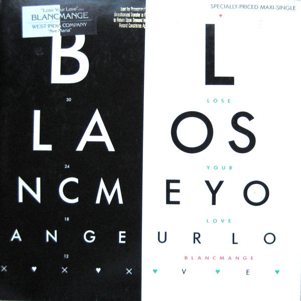 Blancmange / West India Company : Lose Your Love / Ave Maria (12", Maxi, All)