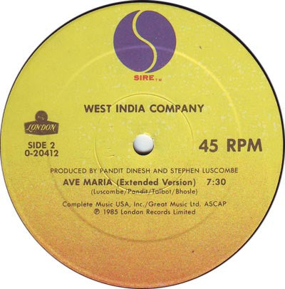 Blancmange / West India Company : Lose Your Love / Ave Maria (12", Maxi, All)