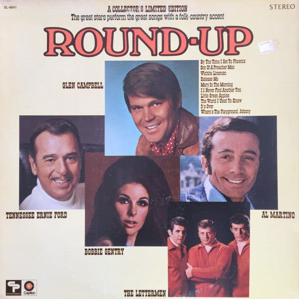 Glen Campbell / Bobbie Gentry / Tennessee Ernie Ford / Al Martino / The Lettermen : Round-Up (LP, Comp)