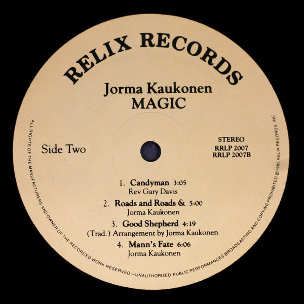 Jorma Kaukonen : Magic (LP, Album)