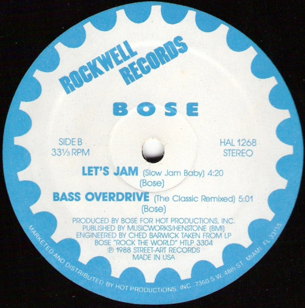 BOSE* : Subway / Let's Jam / Bass Overdrive (12")