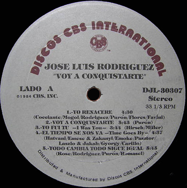 José Luis Rodríguez : Voy A Conquistarte (LP, Album)