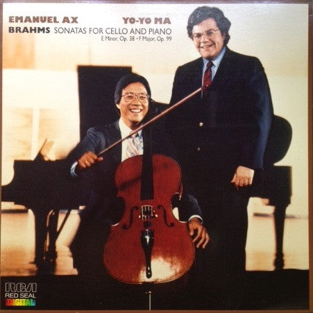 Emanuel Ax, Yo-Yo Ma - Brahms* : Sonatas For Cello And Piano (E Minor, Op. 38 • F Major, Op. 99) (LP, Album)