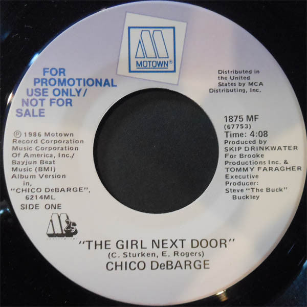 Chico DeBarge : The Girl Next Door (7", Promo)