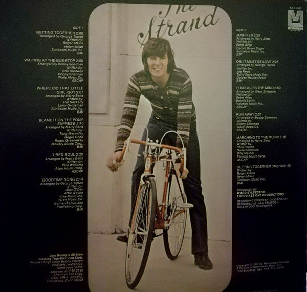 Bobby Sherman : Getting Together (LP, Album, Ter)