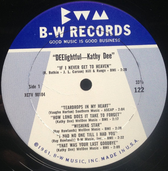Kathy Dee : DEElightful (LP, Album, Mono)