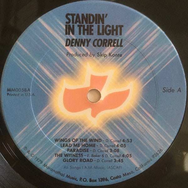 Denny Correll : Standin' In The Light (LP, Album)