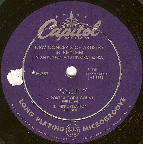 Stan Kenton And His Orchestra : New Concepts Of Artistry In Rhythm (10", Album)
