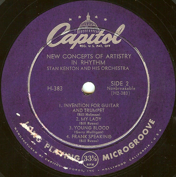 Stan Kenton And His Orchestra : New Concepts Of Artistry In Rhythm (10", Album)