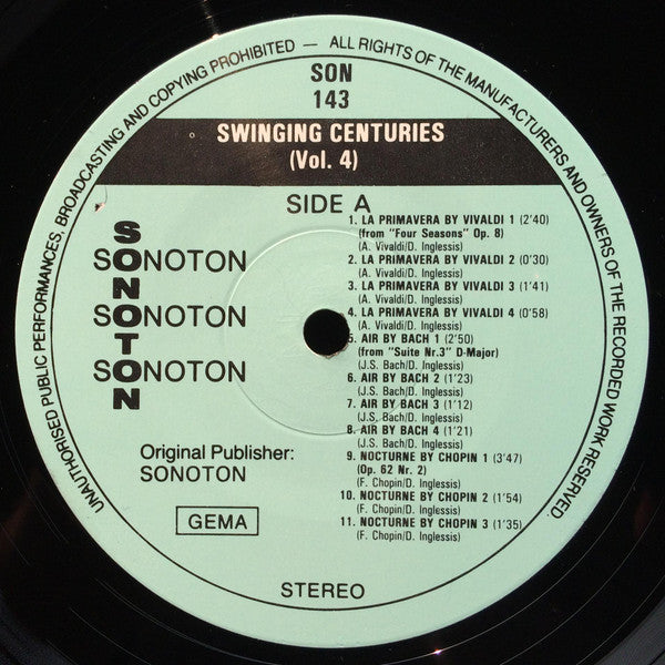 Dimitrie Inglessis : Swinging Centuries Vol. 4 (LP)