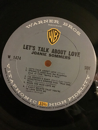 Joanie Sommers : Let's Talk About Love (LP, Mono)