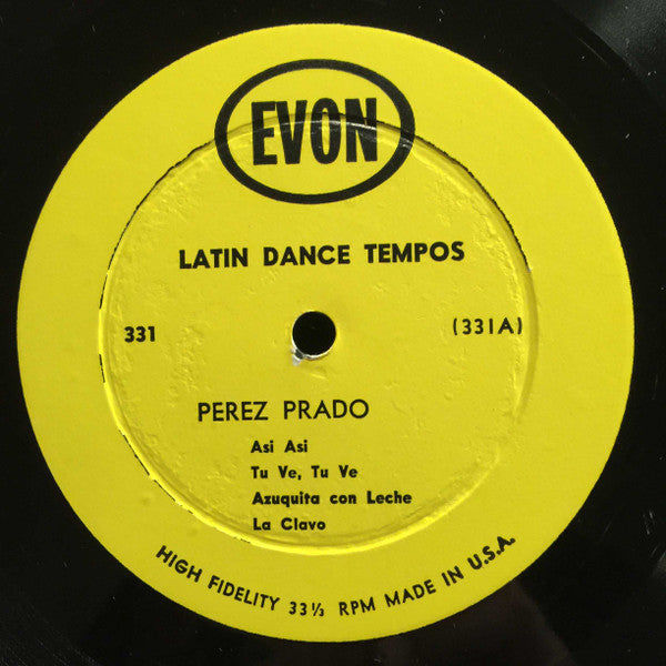 Perez Prado, French Latin Orchestra : Latin Dance Tempos (LP, Comp, Mono)