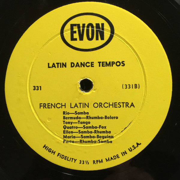 Perez Prado, French Latin Orchestra : Latin Dance Tempos (LP, Comp, Mono)