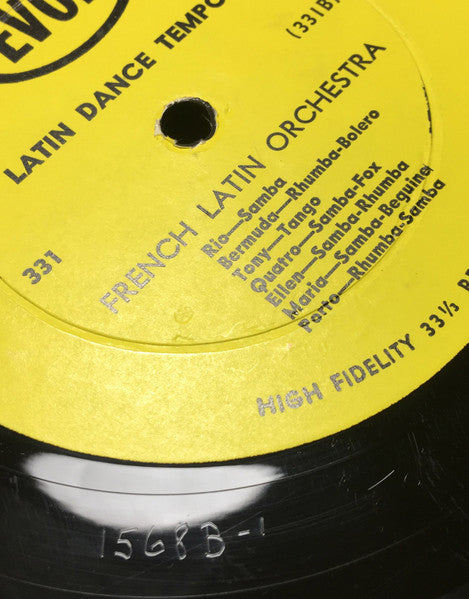 Perez Prado, French Latin Orchestra : Latin Dance Tempos (LP, Comp, Mono)