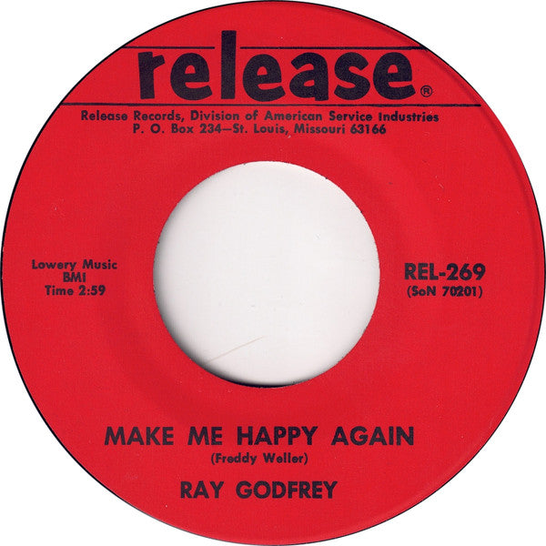 Ray Godfrey (2) And The Anita Kerr Singers : Make Me Happy Again / Try That On For Size (7", Red)