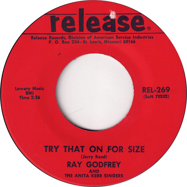 Ray Godfrey (2) And The Anita Kerr Singers : Make Me Happy Again / Try That On For Size (7", Red)