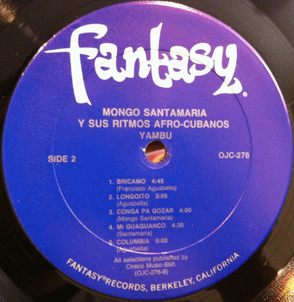 Mongo Santamaria Y Sus Ritmos Afro-Cubanos : Yambu (LP, Album, Mono, RE, RM)