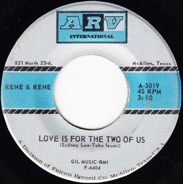 Rene & Rene : Love Is For The Two Of Us / Sally Tosis (7", Single)