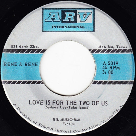Rene & Rene : Love Is For The Two Of Us / Sally Tosis (7", Single)
