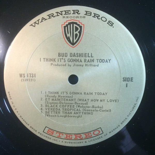 Bud Dashiell : I Think It's Gonna Rain Today (LP, Album)