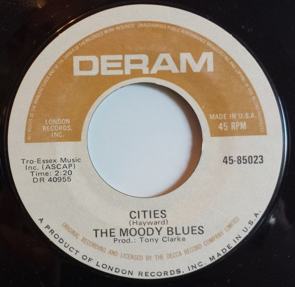 The Moody Blues : Nights In White Satin (7", Single, Mon)