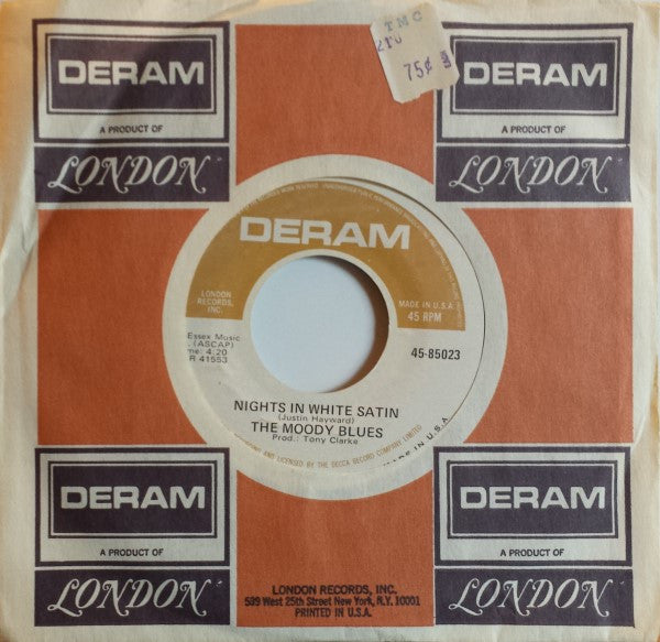 The Moody Blues : Nights In White Satin (7", Single, Mon)