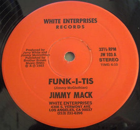 Jimmy Mack (8) : Funk-I-Tis (12")