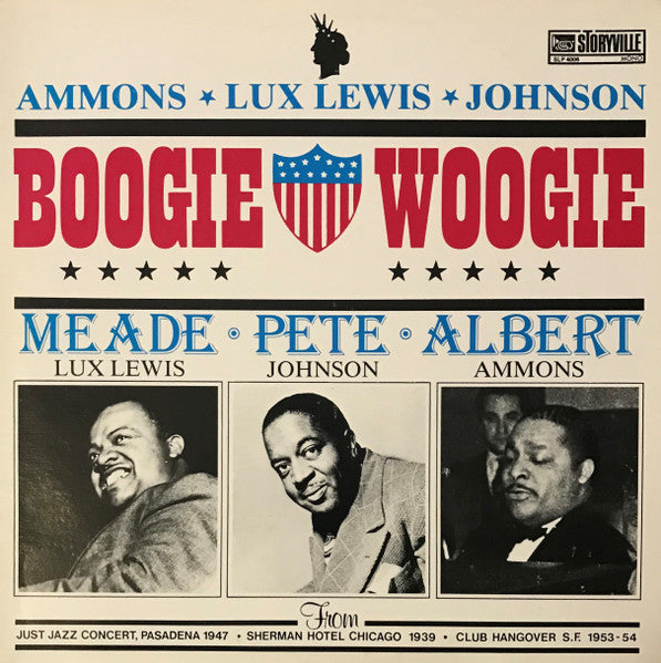 Albert Ammons & Meade Lux Lewis* & Pete Johnson : Boogie Woogie Trio (LP, Comp, Mono)