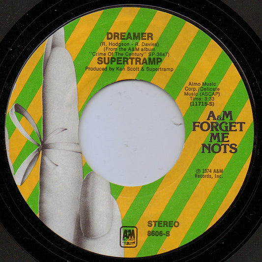 Supertramp : Dreamer / Give A Little Bit  (7", RE)