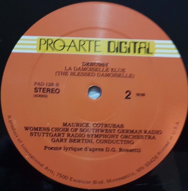 Debussy* - Jessye Norman • José Carreras • Dietrich Fischer-Dieskau, Glenda Maurice • Ileana Cotrubas, Women's Choir Of South German Radio*, Stuttgart Radio Symphony Orchestra*, Gary Bertini : L'Enfant Prodigue (The Prodigal Son) / La Damoiselle Élue (The Blessed Woman) (LP, Album)